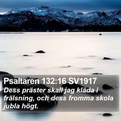 Psaltaren 132:16 SV1917 Bible Verse Image