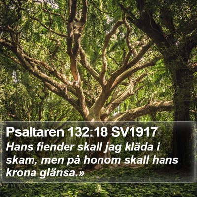 Psaltaren 132:18 SV1917 Bible Verse Image