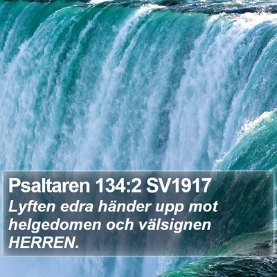 Psaltaren 134:2 SV1917 Bible Verse Image