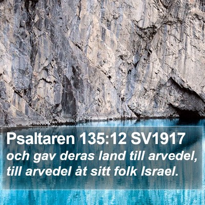 Psaltaren 135:12 SV1917 Bible Verse Image