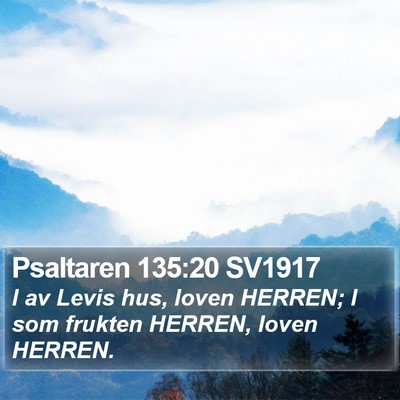 Psaltaren 135:20 SV1917 Bible Verse Image