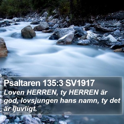 Psaltaren 135:3 SV1917 Bible Verse Image