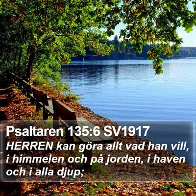 Psaltaren 135:6 SV1917 Bible Verse Image
