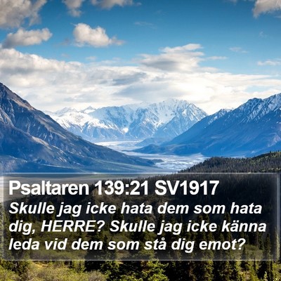 Psaltaren 139:21 SV1917 Bible Verse Image