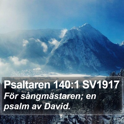 Psaltaren 140:1 SV1917 Bible Verse Image