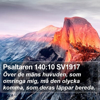 Psaltaren 140:10 SV1917 Bible Verse Image