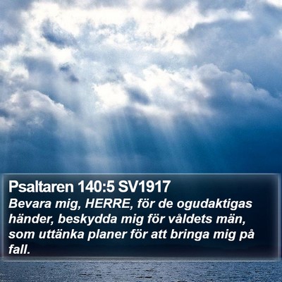 Psaltaren 140:5 SV1917 Bible Verse Image