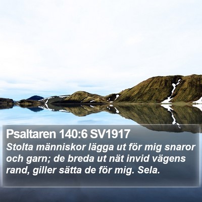 Psaltaren 140:6 SV1917 Bible Verse Image