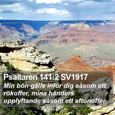 Psaltaren 141:2 SV1917 Bible Verse Image