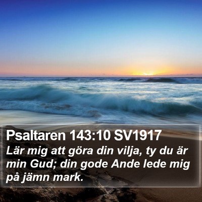 Psaltaren 143:10 SV1917 Bible Verse Image