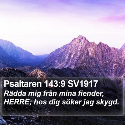Psaltaren 143:9 SV1917 Bible Verse Image