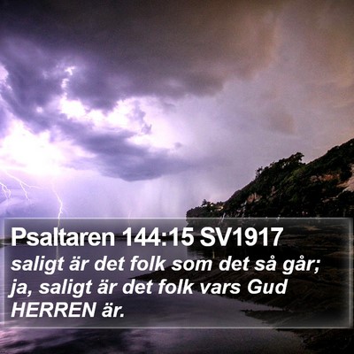 Psaltaren 144:15 SV1917 Bible Verse Image