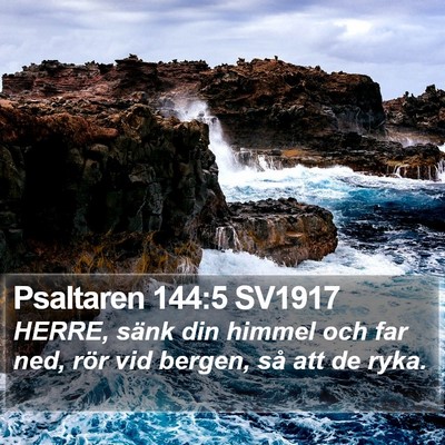 Psaltaren 144:5 SV1917 Bible Verse Image