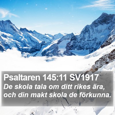 Psaltaren 145:11 SV1917 Bible Verse Image