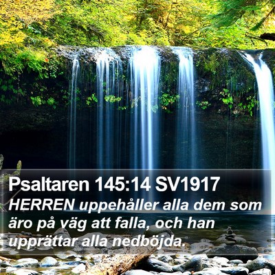 Psaltaren 145:14 SV1917 Bible Verse Image