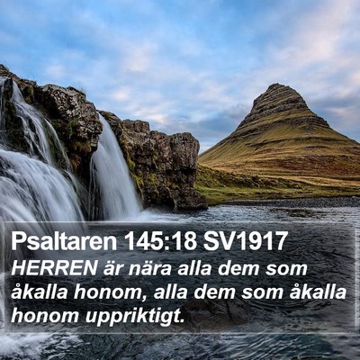 Psaltaren 145:18 SV1917 Bible Verse Image