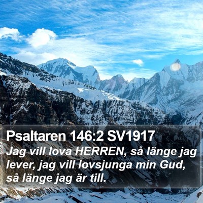 Psaltaren 146:2 SV1917 Bible Verse Image
