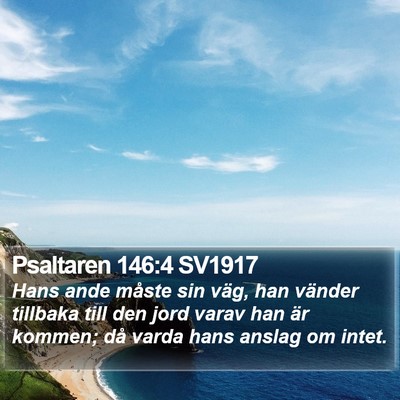 Psaltaren 146:4 SV1917 Bible Verse Image