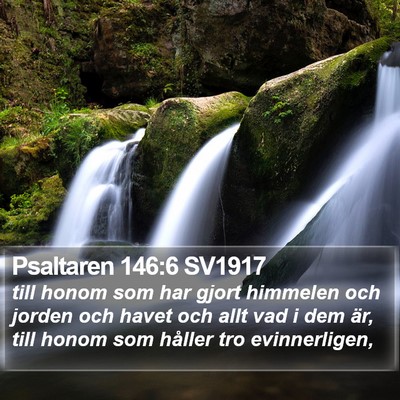 Psaltaren 146:6 SV1917 Bible Verse Image