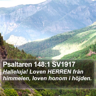 Psaltaren 148:1 SV1917 Bible Verse Image