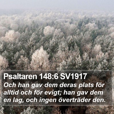 Psaltaren 148:6 SV1917 Bible Verse Image
