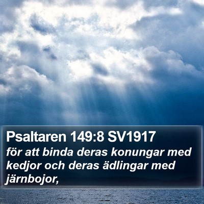 Psaltaren 149:8 SV1917 Bible Verse Image