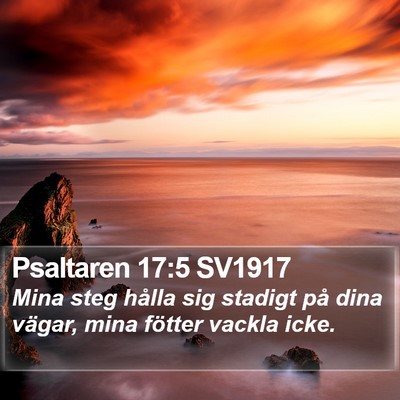 Psaltaren 17:5 SV1917 Bible Verse Image