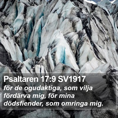 Psaltaren 17:9 SV1917 Bible Verse Image