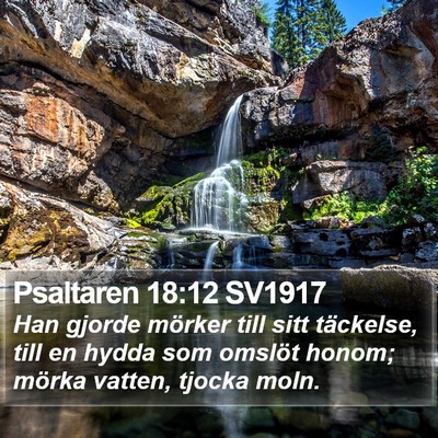 Psaltaren 18:12 SV1917 Bible Verse Image