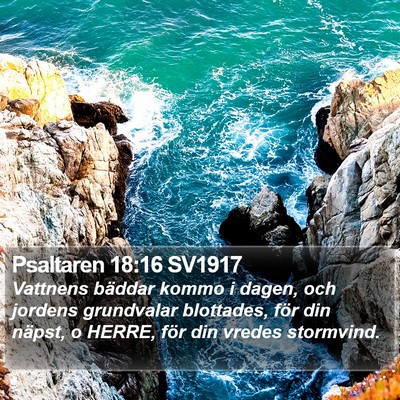 Psaltaren 18:16 SV1917 Bible Verse Image