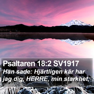 Psaltaren 18:2 SV1917 Bible Verse Image