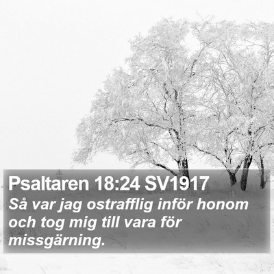 Psaltaren 18:24 SV1917 Bible Verse Image