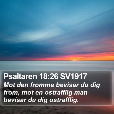 Psaltaren 18:26 SV1917 Bible Verse Image
