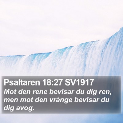 Psaltaren 18:27 SV1917 Bible Verse Image