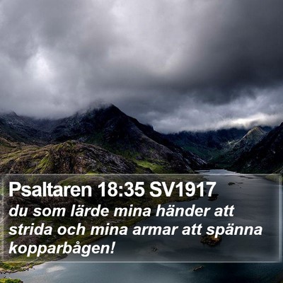 Psaltaren 18:35 SV1917 Bible Verse Image