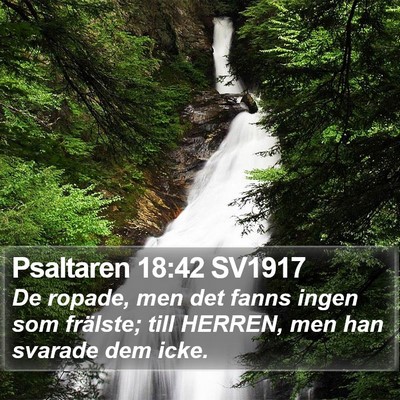 Psaltaren 18:42 SV1917 Bible Verse Image