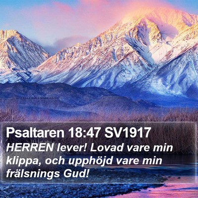 Psaltaren 18:47 SV1917 Bible Verse Image