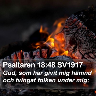 Psaltaren 18:48 SV1917 Bible Verse Image