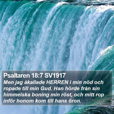 Psaltaren 18:7 SV1917 Bible Verse Image