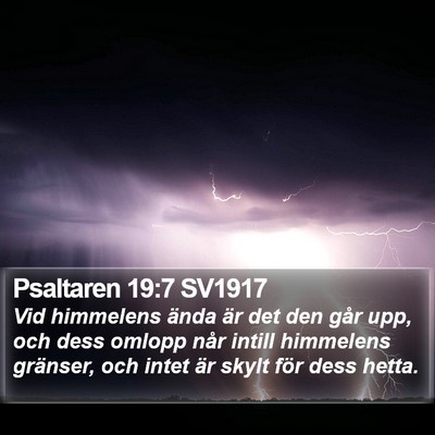 Psaltaren 19:7 SV1917 Bible Verse Image