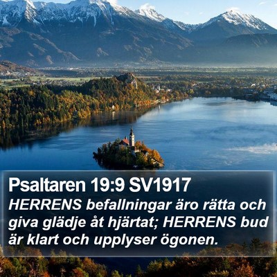 Psaltaren 19:9 SV1917 Bible Verse Image