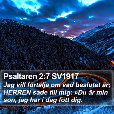 Psaltaren 2:7 SV1917 Bible Verse Image