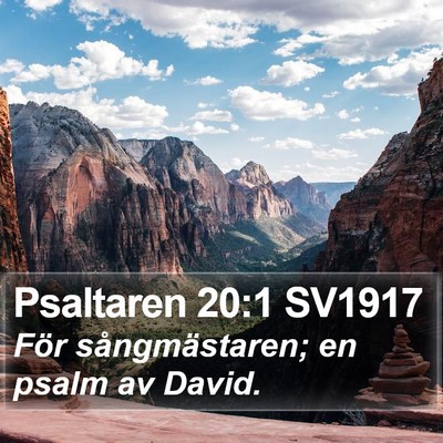 Psaltaren 20:1 SV1917 Bible Verse Image