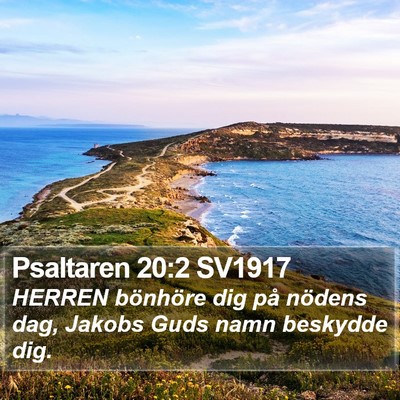 Psaltaren 20:2 SV1917 Bible Verse Image