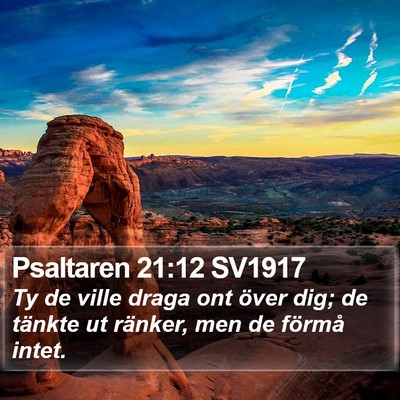 Psaltaren 21:12 SV1917 Bible Verse Image