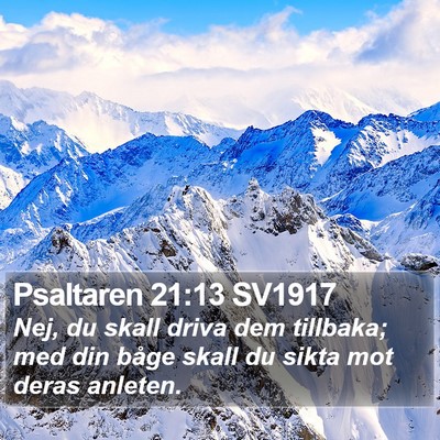 Psaltaren 21:13 SV1917 Bible Verse Image