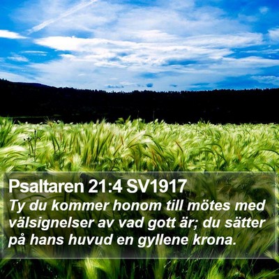 Psaltaren 21:4 SV1917 Bible Verse Image