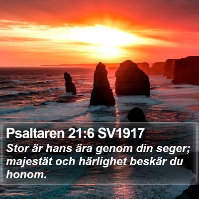 Psaltaren 21:6 SV1917 Bible Verse Image