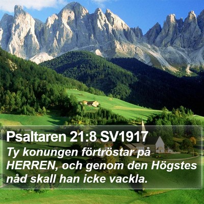 Psaltaren 21:8 SV1917 Bible Verse Image