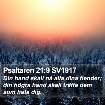 Psaltaren 21:9 SV1917 Bible Verse Image